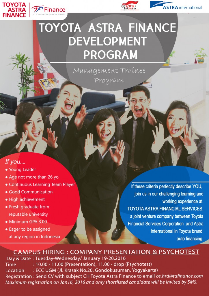 Toyota Astra Finance - Poster Campus Hiring (MT 2016)