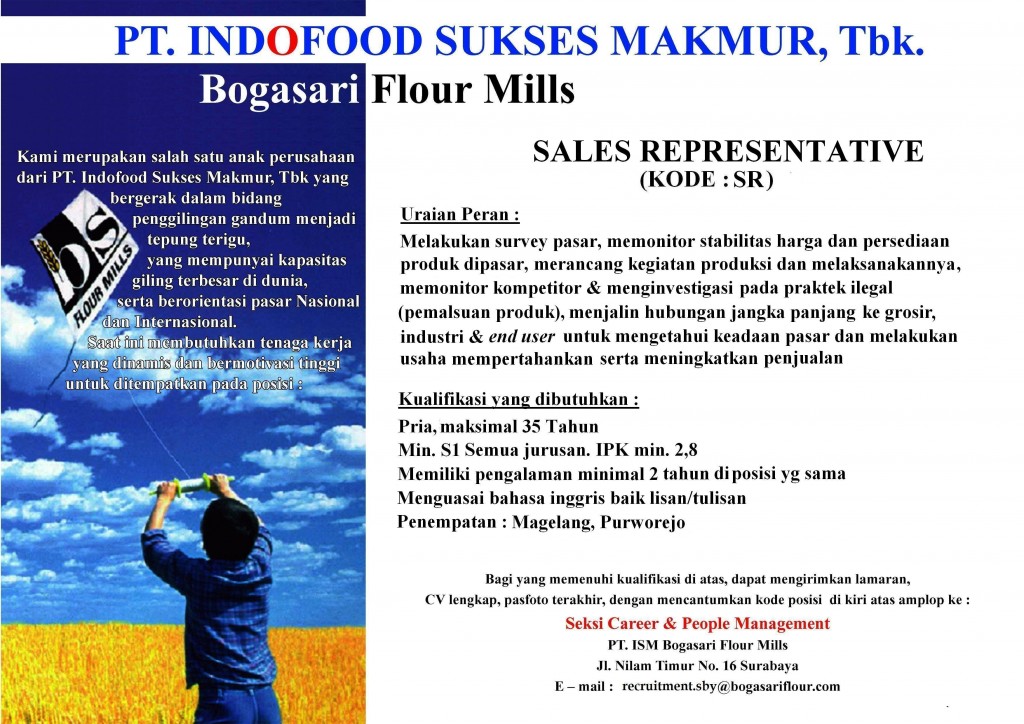 04.  PT indofood sukses makmur - Sales Representative