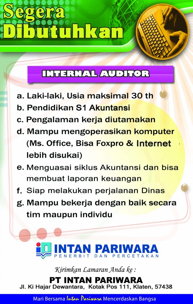 Intan Pariwara - Internal Auditor